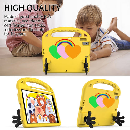 For iPad 10.2 / iPad Pro 10.5 Love Small Palm Holder EVA Tablet Case(Yellow) - iPad 10.2 Cases by buy2fix | Online Shopping UK | buy2fix