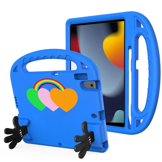 For iPad 10.2 / iPad Pro 10.5 Love Small Palm Holder EVA Tablet Case(Blue) - iPad 10.2 Cases by buy2fix | Online Shopping UK | buy2fix