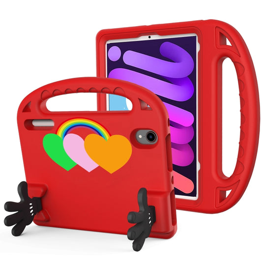 For iPad mini 2024 / mini 6 Love Small Palm Holder EVA Tablet Case(Red) - iPad mini 6 Cases by buy2fix | Online Shopping UK | buy2fix