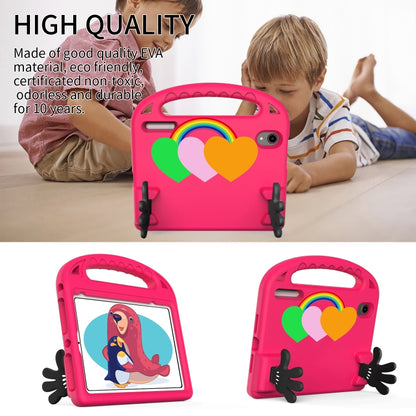 For iPad mini 2024 / mini 6 Love Small Palm Holder EVA Tablet Case(Rose Red) - iPad mini 6 Cases by buy2fix | Online Shopping UK | buy2fix