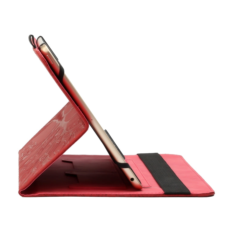 For 10 inch Life Tree Pattern Flip Universal Leather Tablet Case(Red) - 10 - 11 inch by buy2fix | Online Shopping UK | buy2fix