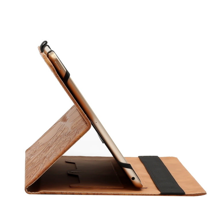 For 10 inch Life Tree Pattern Flip Universal Leather Tablet Case(Brown) - 10 - 11 inch by buy2fix | Online Shopping UK | buy2fix