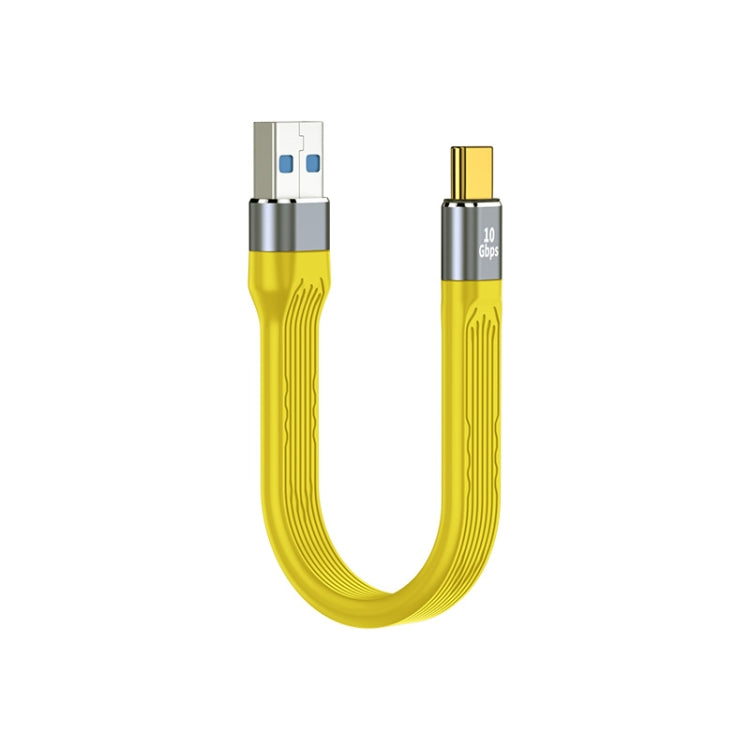 100W 10Gbps USB to USB-C/Type-C FPC Flexible Data Cable, Length: 13.8cm(Yellow) by buy2fix
