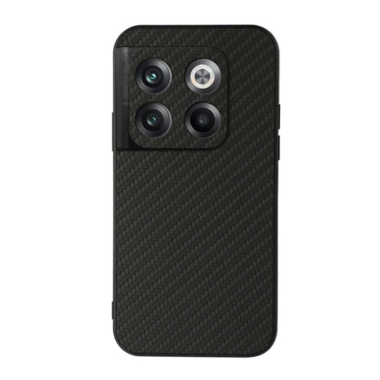 For OnePlus Ace Pro / 10T Carbon Fiber Texture PU Phone Case(Black)