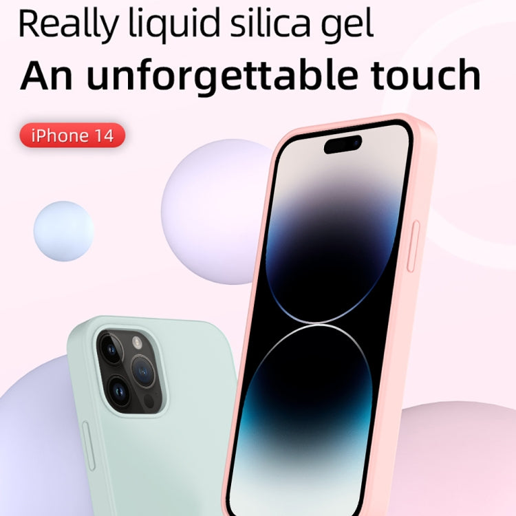 For iPhone 14 Pro Max Mutural Yuemu Series Liquid Silicone Microfiber Case(Pink) - iPhone 14 Pro Max Cases by Mutural | Online Shopping UK | buy2fix