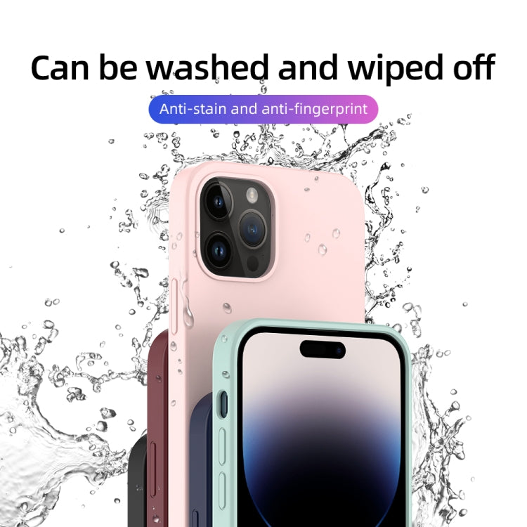 For iPhone 14 Pro Max Mutural Yuemu Series Liquid Silicone Microfiber Case(Pink) - iPhone 14 Pro Max Cases by Mutural | Online Shopping UK | buy2fix
