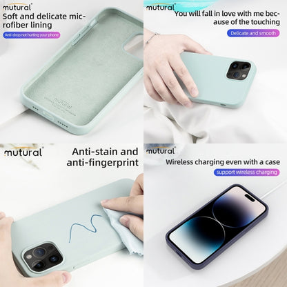 For iPhone 14 Pro Max Mutural Yuemu Series Liquid Silicone Microfiber Case(Pink) - iPhone 14 Pro Max Cases by Mutural | Online Shopping UK | buy2fix