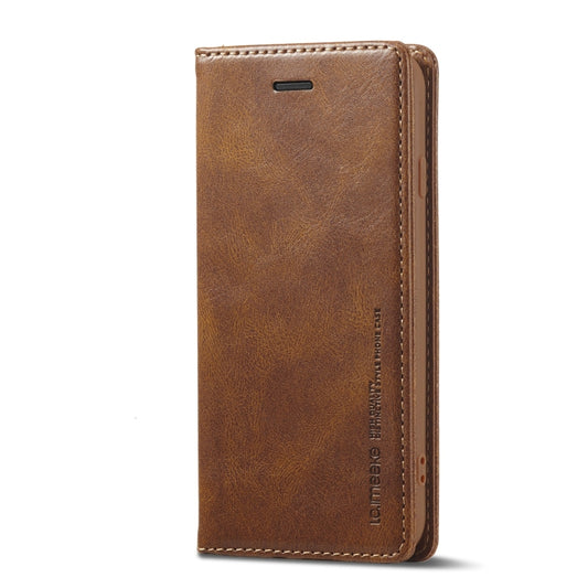 For iPhone SE 2022 / SE 2020 / 8 / 7 LC.IMEEKE RFID Anti-theft Leather Phone Case(Brown) - iPhone SE 2022 / 2020 / 8 / 7 Cases by LC.IMEEKE | Online Shopping UK | buy2fix