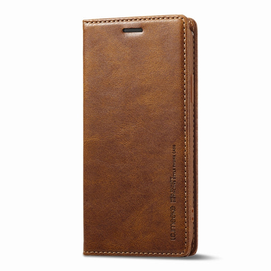 For iPhone X / XS LC.IMEEKE RFID Anti-theft Leather Phone Case(Brown) - More iPhone Cases by LC.IMEEKE | Online Shopping UK | buy2fix