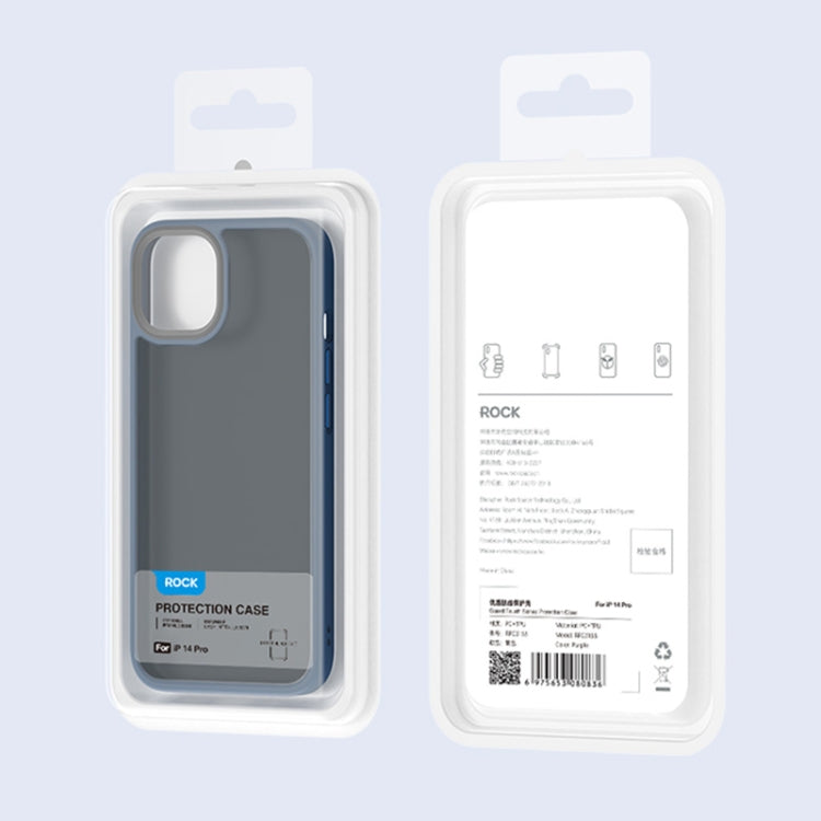 For iPhone 14 ROCK Guard Skin-feel Phone Case(Black) - iPhone 14 Cases by ROCK | Online Shopping UK | buy2fix