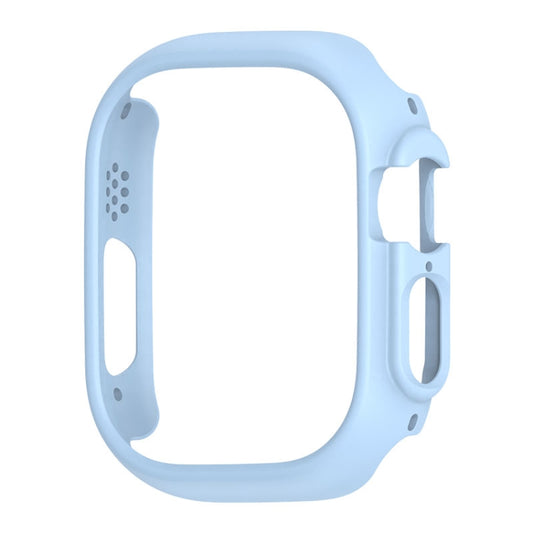 For Apple Watch Ultra 3 / 2 / 1 49mm PC Hollow Electroplating Protective Case(Ice Blue) by buy2fix