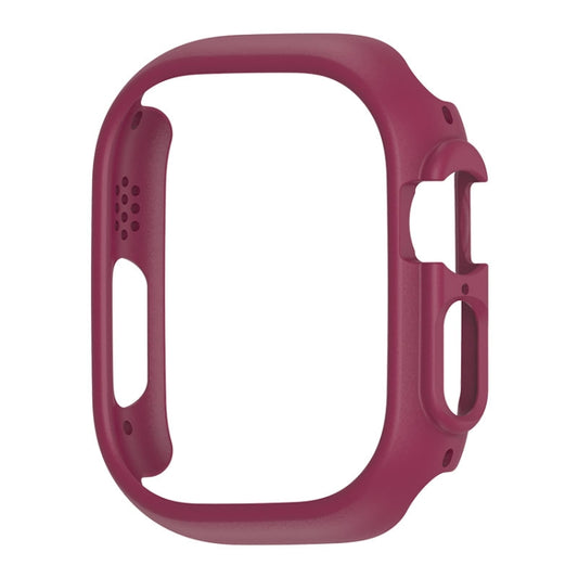 For Apple Watch Ultra 3 / 2 / 1 49mm PC Hollow Electroplating Protective Case(Wine Red) by buy2fix