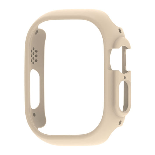 For Apple Watch Ultra 3 / 2 / 1 49mm PC Hollow Electroplating Protective Case(Light Pink) by buy2fix