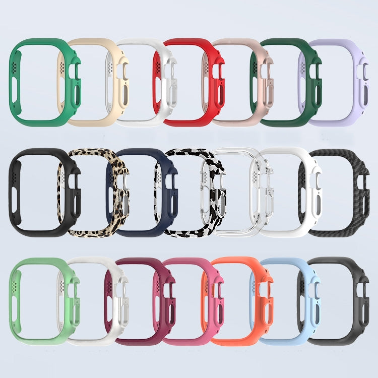 For Apple Watch Ultra 3 / 2 / 1 49mm PC Hollow Electroplating Protective Case(Rose Gold) by buy2fix