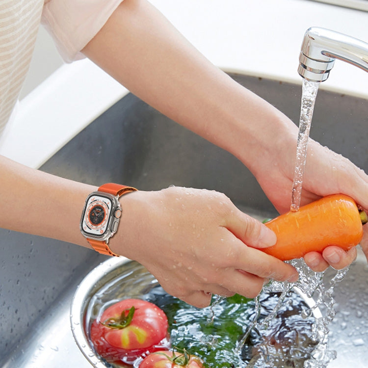 For Apple Watch Ultra 3 / 2 / 1 49mm PC Hollow Electroplating Protective Case(Black) by buy2fix