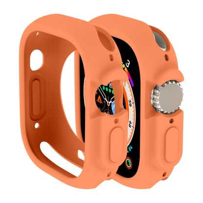 For Apple Watch Ultra 49mm Candy TPU Protective Case(Orange) by buy2fix