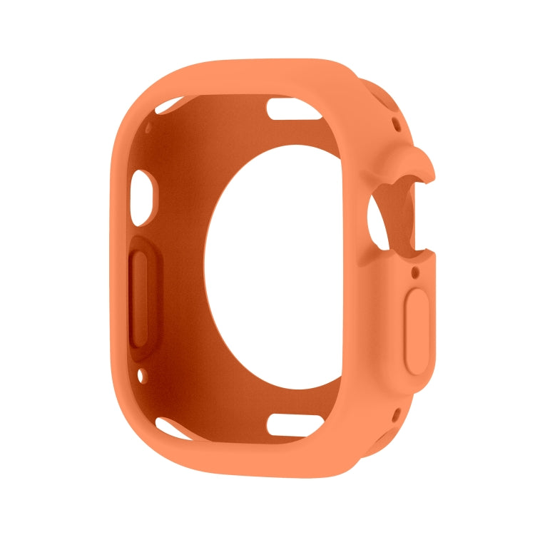 For Apple Watch Ultra 49mm Candy TPU Protective Case(Orange) by buy2fix