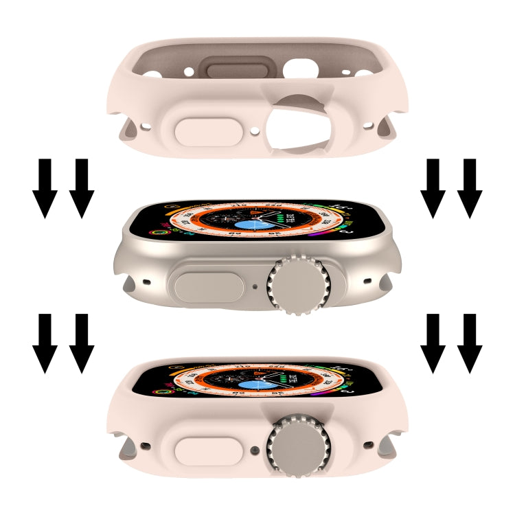 For Apple Watch Ultra 3 / 2 / 1 49mm Candy TPU Protective Case(Light Pink) by buy2fix