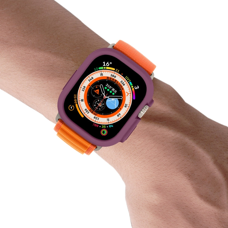 For Apple Watch Ultra 3 / 2 / 1 49mm Candy TPU Protective Case(Plum) by buy2fix