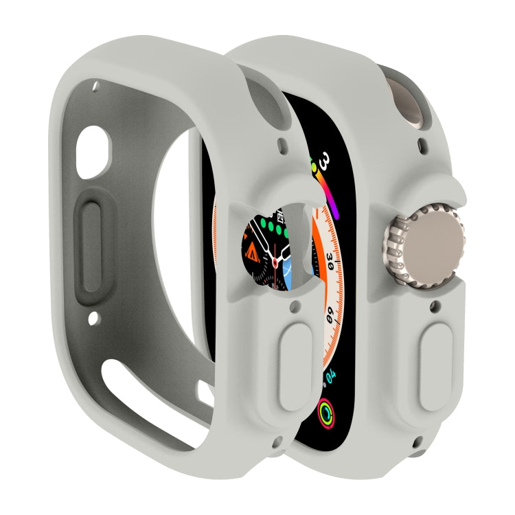 For Apple Watch Ultra 3 / 2 / 1 49mm Candy TPU Protective Case(Dark Grey) by buy2fix