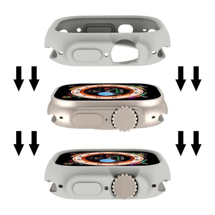 For Apple Watch Ultra 3 / 2 / 1 49mm Candy TPU Protective Case(Dark Grey) by buy2fix