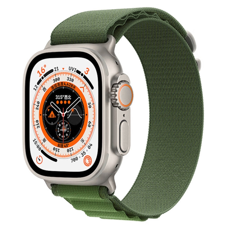 For Apple Watch Ultra 49mm Nylon Watch Band(Green) by buy2fix