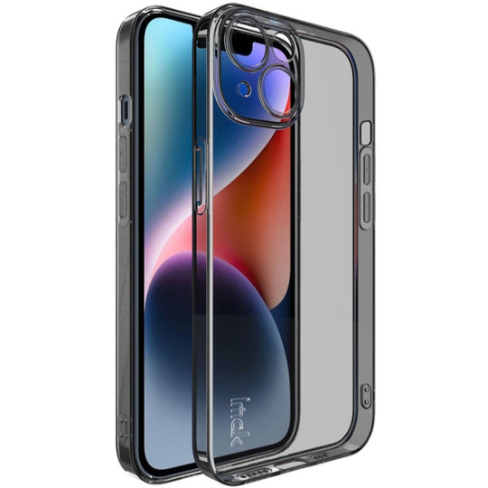 For iPhone 14 Plus imak UX-5 Series Shockproof TPU Protective Phone Case(Transparent Black)