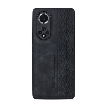 For Honor 50 Pro / Huawei nova 9 Pro AZNS 3D Embossed Skin Feel Phone Case(Black) - Huawei Cases by AZNS | Online Shopping UK | buy2fix