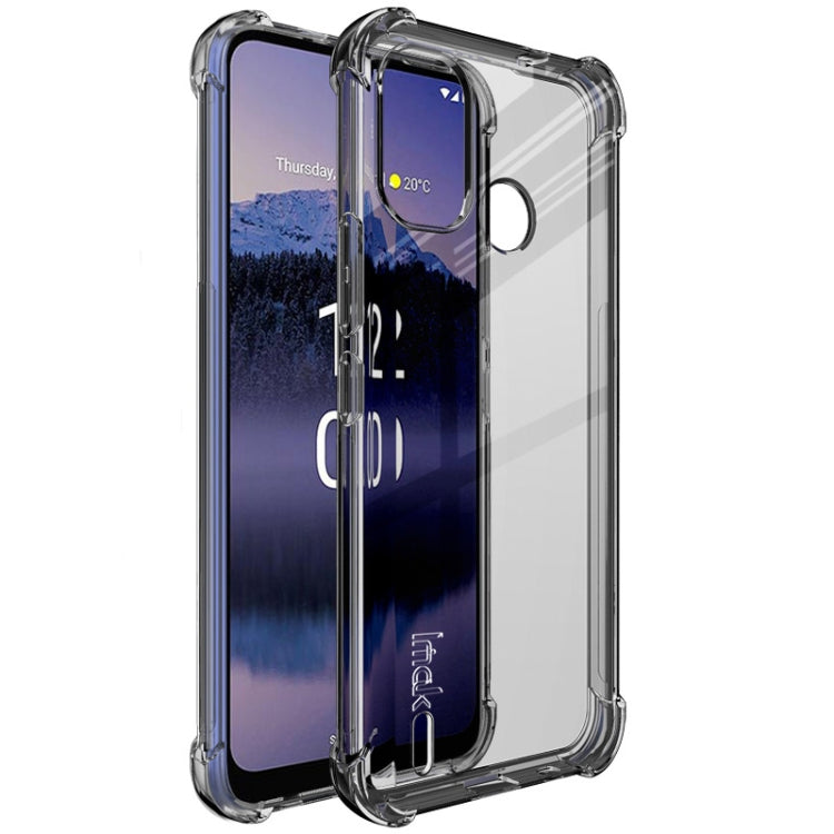 For Nokia G11 Plus 4G imak Shockproof Airbag TPU Phone Case(Transparent Black) by imak