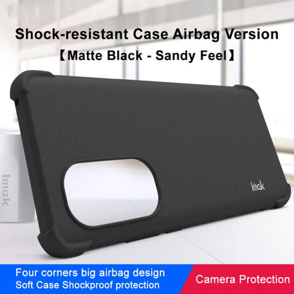 For Motorola Edge 2022 5G imak Shockproof Airbag TPU Phone Case(Matte Black) by imak