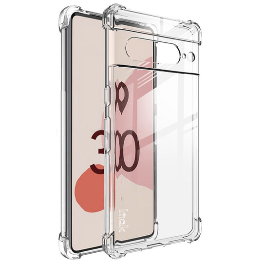 For Google Pixel 7 Pro imak Shockproof Airbag TPU Phone Case(Transparent)