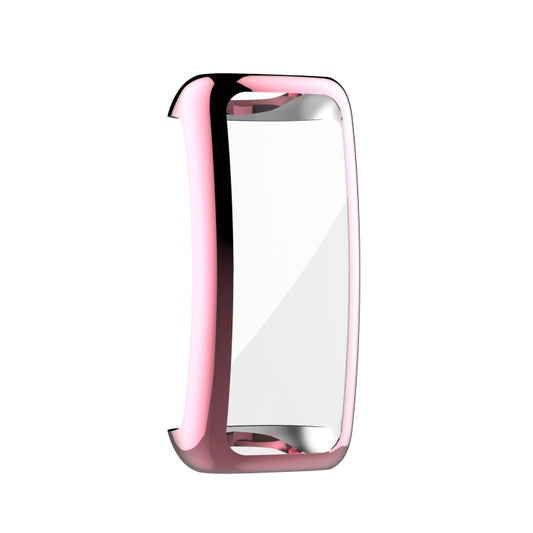 For Fitbit Inspire3 Full Coverage TPU Electroplating Watch Protective Case(Pink) - Watch Cases by buy2fix | Online Shopping UK | buy2fix