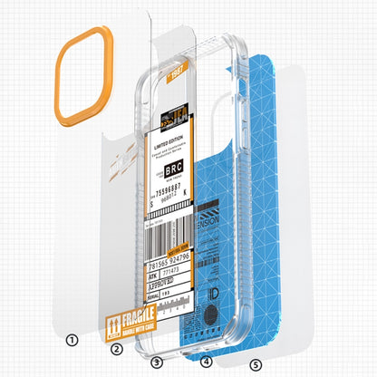 For iPhone 14 Mutural Dual-side Laminating Printed TPU Phone Case(Yellow) - iPhone 14 Cases by Mutural | Online Shopping UK | buy2fix