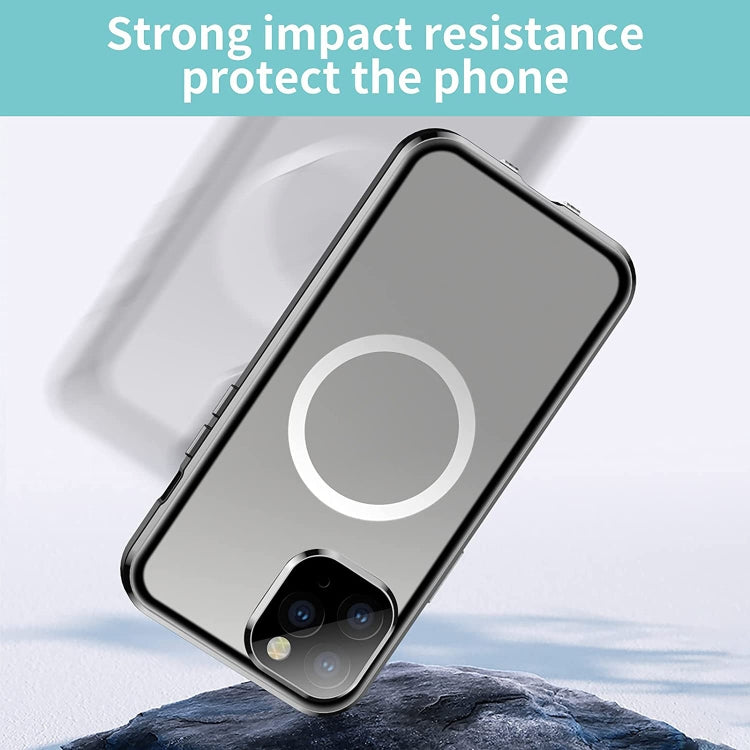 For iPhone 11 Pro Max 360 Full Body Magnetic Frosted Magsafe Phone Case(Gold) - iPhone 11 Pro Max Cases by buy2fix | Online Shopping UK | buy2fix