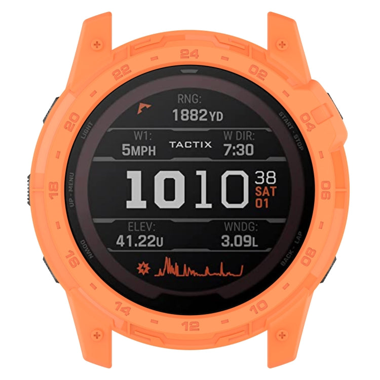 For Garmin Enduro2 / Tactix7 Armor Hollow TPU Watch Case(Orange) - Watch Cases by buy2fix | Online Shopping UK | buy2fix