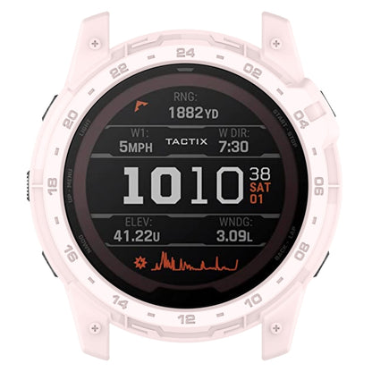 For Garmin Enduro2 / Tactix7 Armor Hollow TPU Watch Case(Light Pink) - Watch Cases by buy2fix | Online Shopping UK | buy2fix