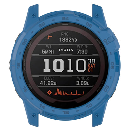 For Garmin Enduro2 / Tactix7 Armor Hollow TPU Watch Case(Dark Blue) - Watch Cases by buy2fix | Online Shopping UK | buy2fix
