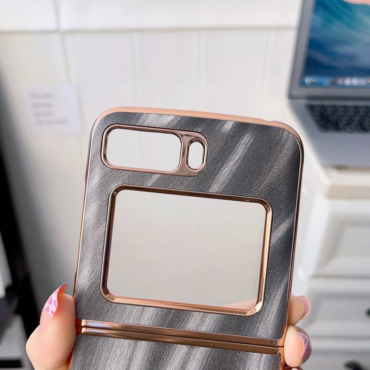 For Motorola Moto Razr 2022 Nano Electroplating Protective Phone Case(Ice Crystal Blue) by buy2fix