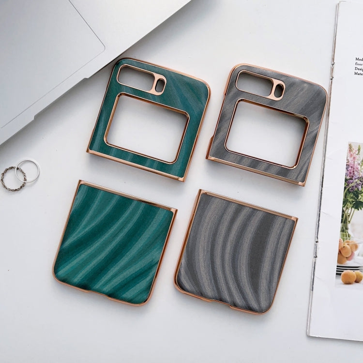 For Motorola Moto Razr 2022 Nano Electroplating Protective Phone Case(Ice Crystal Blue) by buy2fix