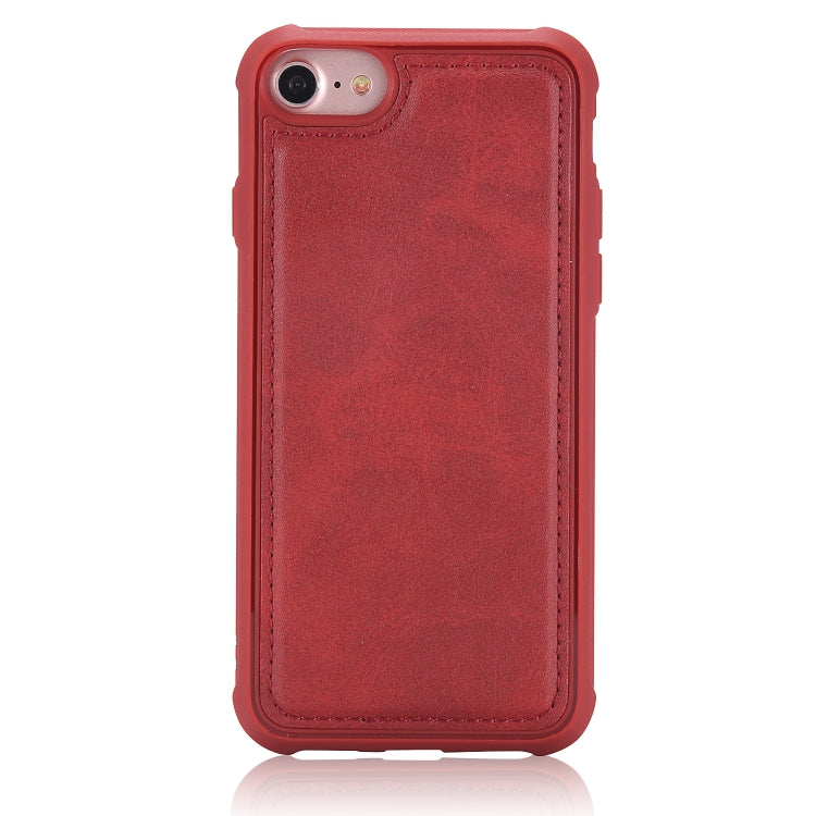 For iPhone 6 / 7 / 8 Multifunctional Detachable Magnetic Horizontal Flip Leather Case with Card Slots & Holder & Wallet & Photo Frame(Red) - More iPhone Cases by buy2fix | Online Shopping UK | buy2fix