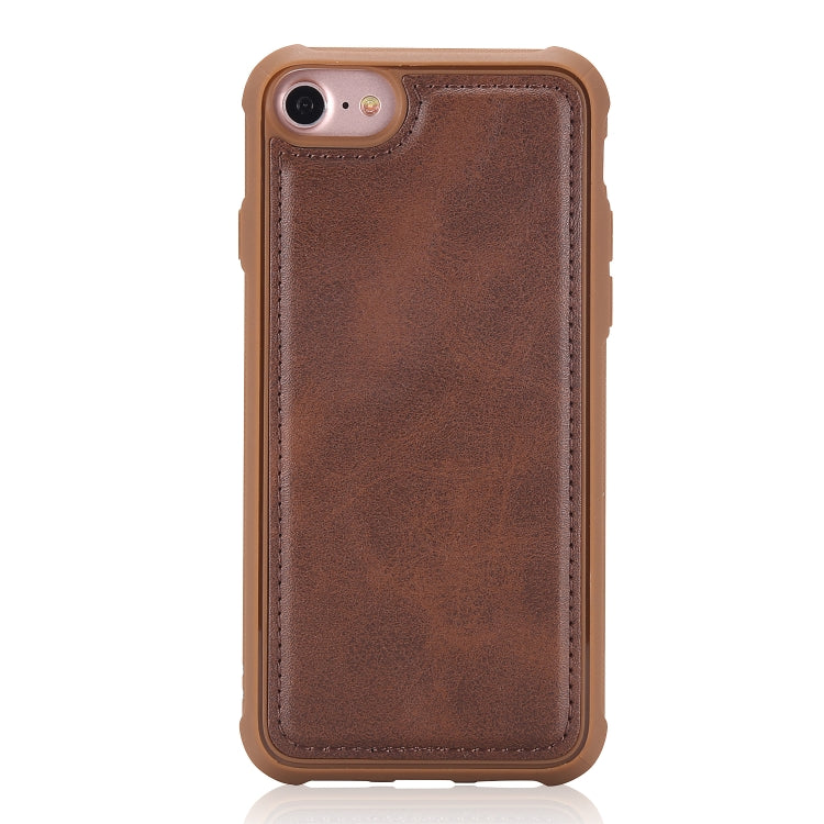 For iPhone 6 / 7 / 8 Multifunctional Detachable Magnetic Horizontal Flip Leather Case with Card Slots & Holder & Wallet & Photo Frame(Coffee) - More iPhone Cases by buy2fix | Online Shopping UK | buy2fix