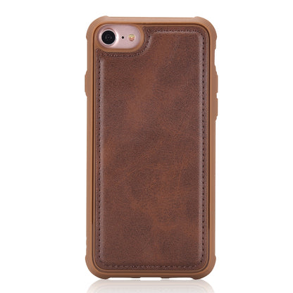For iPhone 6 / 7 / 8 Multifunctional Detachable Magnetic Horizontal Flip Leather Case with Card Slots & Holder & Wallet & Photo Frame(Coffee) - More iPhone Cases by buy2fix | Online Shopping UK | buy2fix
