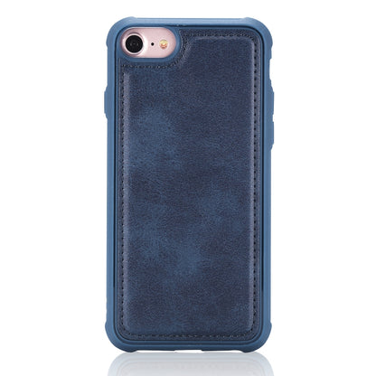 For iPhone 6 / 7 / 8 Multifunctional Detachable Magnetic Horizontal Flip Leather Case with Card Slots & Holder & Wallet & Photo Frame(Blue) - More iPhone Cases by buy2fix | Online Shopping UK | buy2fix