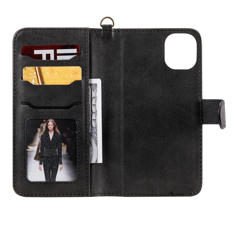 For iPhone 11 Multifunctional Detachable Magnetic Horizontal Flip Leather Case with Card Slots & Holder & Wallet & Photo Frame(Black) - iPhone 11 Cases by buy2fix | Online Shopping UK | buy2fix