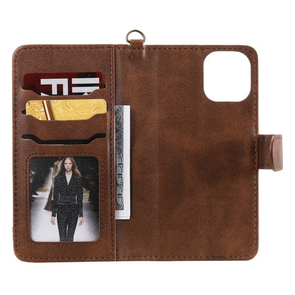 For iPhone 11 Pro Multifunctional Detachable Magnetic Horizontal Flip Leather Case with Card Slots & Holder & Wallet & Photo Frame(Coffee) - iPhone 11 Pro Cases by buy2fix | Online Shopping UK | buy2fix