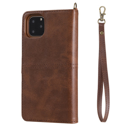 For iPhone 11 Pro Max Multifunctional Detachable Magnetic Horizontal Flip Leather Case with Card Slots & Holder & Wallet & Photo Frame(Coffee) - iPhone 11 Pro Max Cases by buy2fix | Online Shopping UK | buy2fix