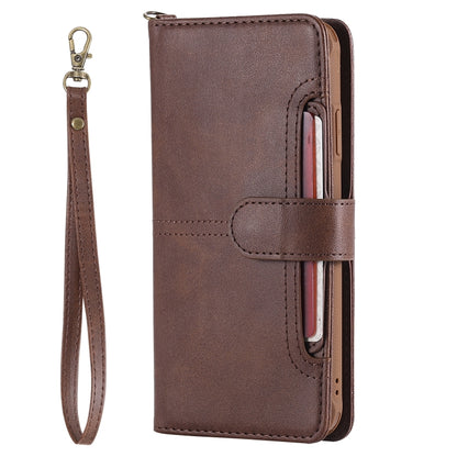For iPhone XS Max Multifunctional Detachable Magnetic Horizontal Flip Leather Case with Card Slots & Holder & Wallet & Photo Frame(Coffee) - More iPhone Cases by buy2fix | Online Shopping UK | buy2fix