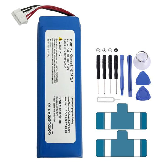 For JBL Charger 2+/Charge 2 Plus/Charge 3 2015 GSP1029102R 310SL P763098 6000mAh Battery Replacement