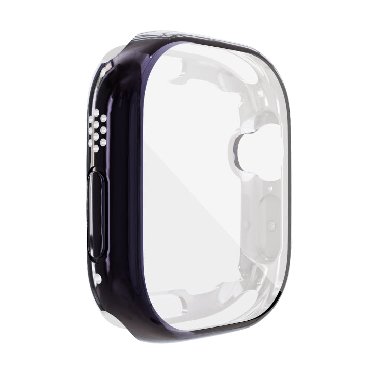 For Apple Watch 9 / 8 / 7 45mm All-inclusive Plating TPU Shockproof Case(Navy) by buy2fix