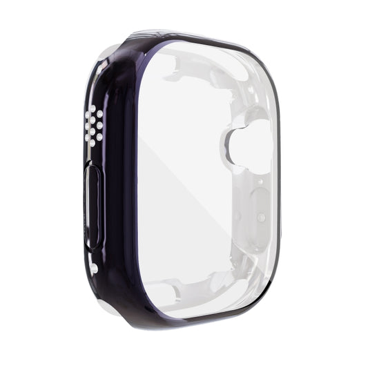For Apple Watch 9 / 8 / 7 45mm All-inclusive Plating TPU Shockproof Case(Navy) by buy2fix